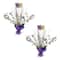 Beistle 15" Mardi Gras Gleam 'N Spray Centerpieces, 2ct.